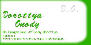 dorottya onody business card